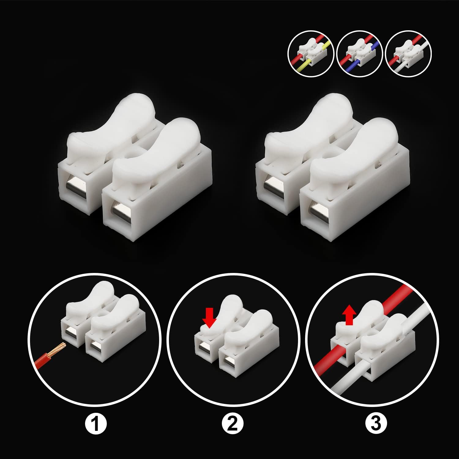 50pcs Push Quick Wire Cable CH - Push Fit Connector ulasan dan harga